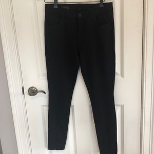 KFTK Mia Toothpick Skinny Black Ponte Pant